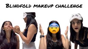 blindfold makeup challenge fun vlog