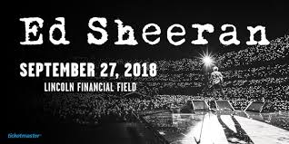 Ed Sheeran Lincoln Financial Field Field Wallpaper Hd 2018