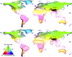 environmental zones on the global map
