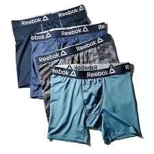 Reebok 5 Pack Mens Quick Dry Sports Trunks Boxer Briefs Underwear S 2xl Ebay