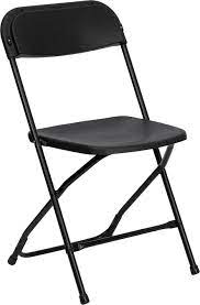 plastic folding chair black als
