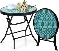 Foldable Patio Side Table Coffee Table