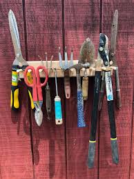 Flower Bed And Garden Tool Storage