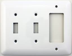 Mulberry Princess Style White Three Gang Combination Switch