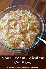 sour cream coleslaw no mayo