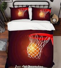 3d Basketball Duvet Covers Set Basket