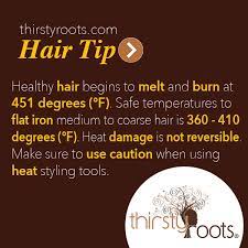 safe rature to flat iron hair