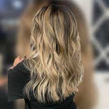 highlights bage blonding in