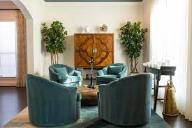 teal in your living room