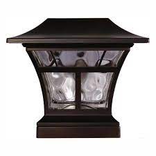 Buy products such as qedertek garden solar string lights 22 96ft 50 led solar fairy blossom flower for indoor outdoor patio lawn garden christmas and holiday festivals decorative lights warm white at. Hampton Bay Solar Powered Outdoor Mediterranean Bronze Integrated Led 3000k Warm White Landscape Post Cap Light 84044 The Home Depot