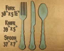 Kitchen Signage Fork Spoon Knife
