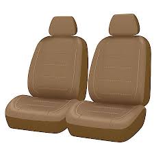 Autocraft Seat Cover Tan Faux Leather