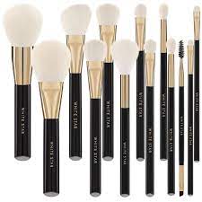 pro set of 13 makeup brushes white