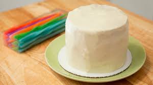 a cake with cream cheese frosting