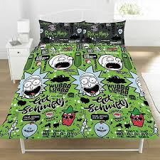 rick and morty double duvet cover set 2