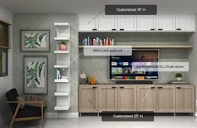 Custom Ikea Media Centers Designed