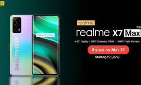 The screen has a resolution of 1080 x 2400 pixels and 409 ppi pixel density. Realme X7 Max 5g To Release On May 31 In India