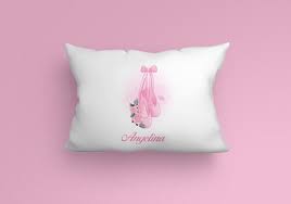 Girls Ballerina Slippers Pillow Case