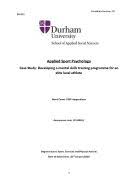 Applied Sport Psychology   A case study report of a self directed     HollandParlette