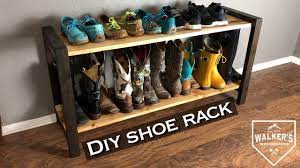 diy simple modern shoe rack you