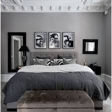 Start by layering the bed with flannel sheets. Black And Grey Interior Design Bedroom