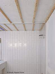 bathroom ceiling shiplap