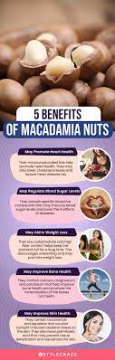 health benefits of macadamia nuts