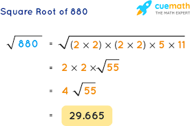 Radius of the circle is the square root of (123/pi) = 6.257 feet to 3 decimal places. What Is The Square Root Of 880