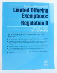 Limited Offering Exemptions Regulation D J William Hicks
