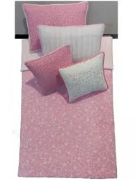 miniature single pink vine bedding set