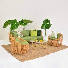 cane sofa cilantro outdoor living