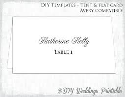 Avery Tent Cards Template Awesome Place Card Flat Name