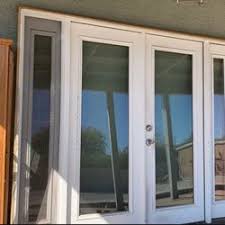 exterior french doors with side low e