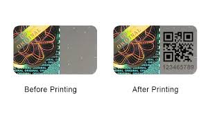 print qr codes on holographic stickers