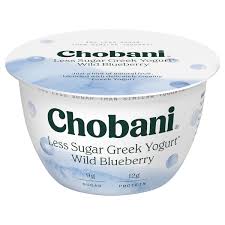 low fat wild blueberry greek yogurt cup