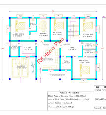 56 X 40 East Face 4 Bhk House Plan As