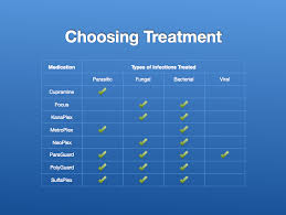 Table Medication Comparison Chart Seachem Laboratories