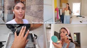 weekly vlog in stockholm my makeup