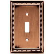 Aged Brushed Copper Wall Plate At