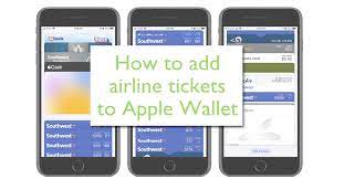 Add Airline Tickets To Iphone S Wallet