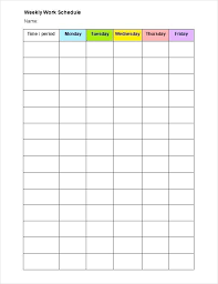 Homework Planner Template Printable Weekly Assignment