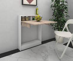 Сгъваема маса за стена в категория секции, шкафове, скринове. Sgvaema Masa Za Stena Deandre Natural Cream And White Decor Home Decor Shelves