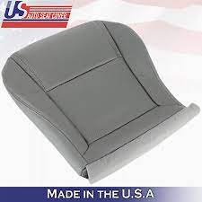 Perforated Leather Seat Cover Gray