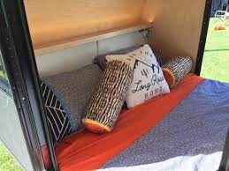 Teardrop Camper Interior Queen Size Bed