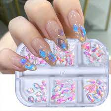 Buy Aurora Nail Jewelry Laser Nail Art Rhinestone 3D Nail Art Decorations  Manicure Accessories at affordable prices — free shipping, real reviews  with photos — Joom