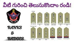 ap police ranks and stars in telugu ap