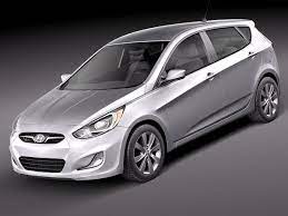 Book a test drive today! Hyundai Accent 2012 Hatchback 3d Model