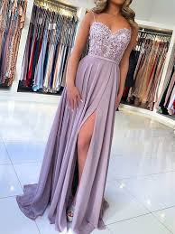 Purple Patchwork Lace Spaghetti Strap Backless Slit Draped Square Neck Fashion Bridesmaid Prom Maxi Dress