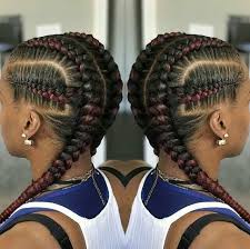 Then continue to take a piece from the outer edge and cross. Nice 26 Ideas Two Cornrows With Extensions Best 2020 Cute 2020 Cornrow Hairstyles That Are T Cornrow Hairstyles African Braids Hairstyles Braided Hairstyles