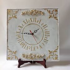 Shabby Chic Vintage Wall Clock White